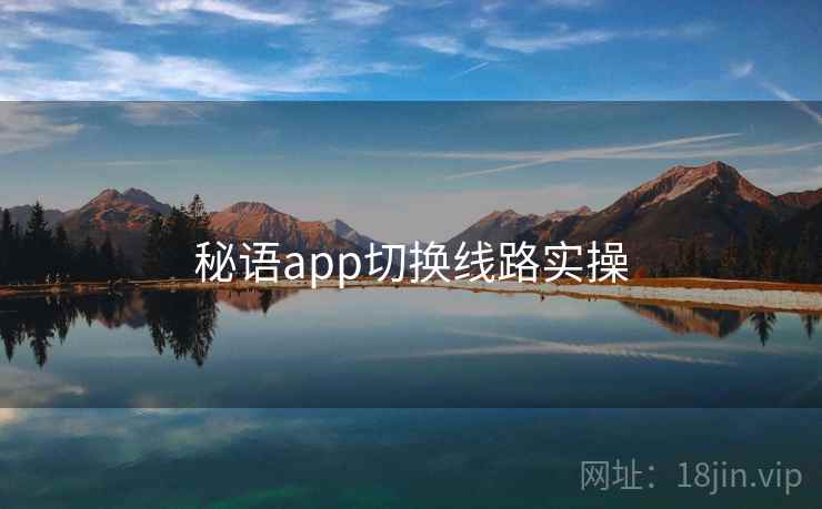 秘语app切换线路实操