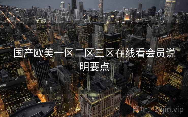 国产欧美一区二区三区在线看会员说明要点