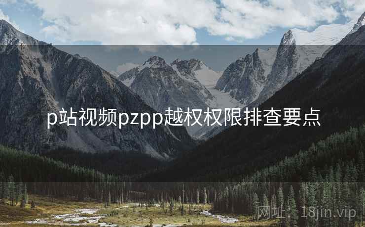 p站视频pzpp越权权限排查要点